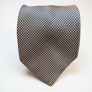Ermenegildo Zegna Pink and Navy Blue Silk Tie
